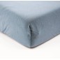 Drap Housse 60x120 cm Bleu Orage Drap Housse 60x120 cm Bleu Orage