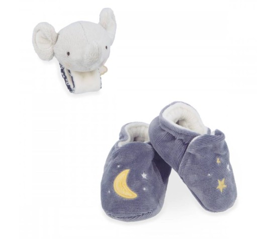 Coffret Chaussons et Bracelet Sonores éléphant