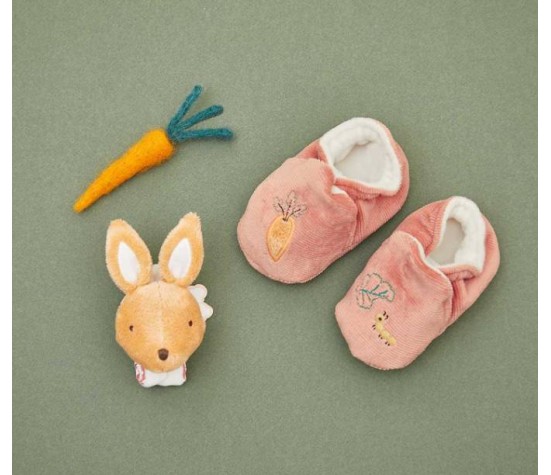 Coffret Chaussons et Bracelet Sonores Lapin