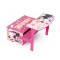 Banc à Jouets 3 en 1 en Bois Transformable en Bureau Minnie Banc à Jouets 3 en 1 en Bois Transformable en Bureau Minnie
