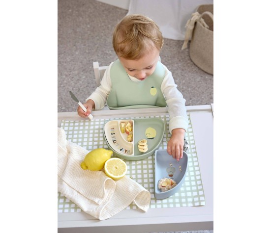 Set de Vaisselle en Silicone 3pcs Citron