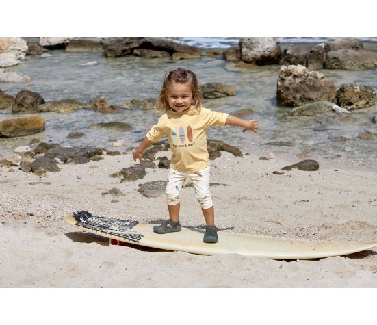 Short de Plage Planches de Surfs Ecru 19-24 mois