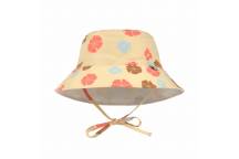 Chapeau Anti-uv Fleurs Vanille 3-6 mois