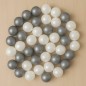 Lot de 100 Balles Gris et Nacré Lot de 100 Balles Gris et Nacré