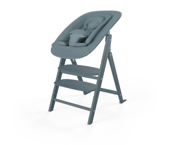 Chaise Haute Click & Fold 4 en 1 Stone Blue
