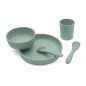 Coffret Repas 5pcs Silicone Vert Sauge Coffret Repas 5pcs Silicone Vert Sauge