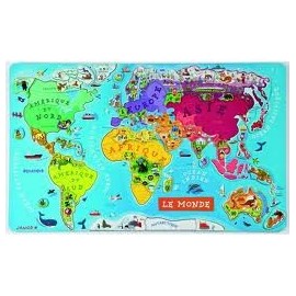 Puzzle Monde magnetique 