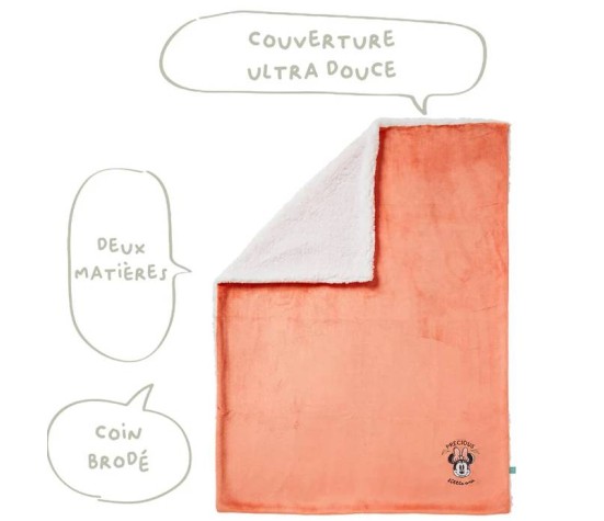 Couverture Minnie Good Morning Flanelle