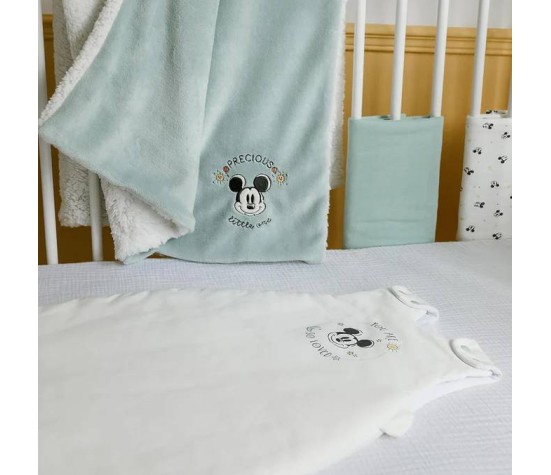 Couverture Mickey Good Morning Flanelle