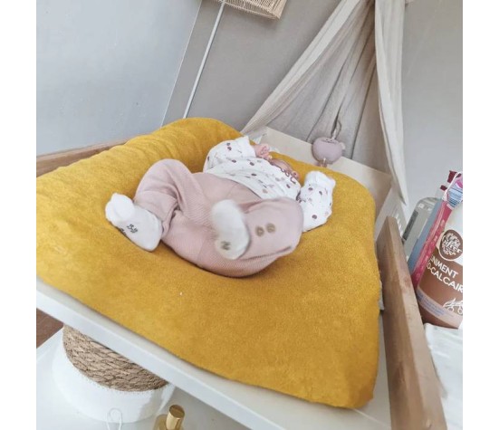 Housse Matelas à Langer 50x70 cm Moutarde