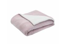 Couverture Sherpa Rose Wooly 75x100 cm
