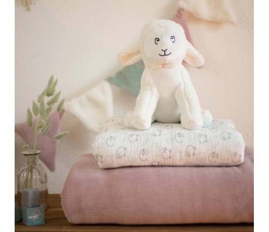Couverture Sherpa Rose Wooly 75x100 cm