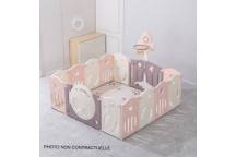 Aire de Jeu Espace Pliable 160*160 cm Rose