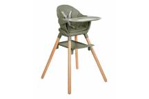 Chaise Haute Woody Vert 6 en 1
