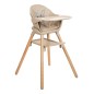 Chaise Haute Woody Beige 6 en 1 Chaise Haute Woody Beige 6 en 1