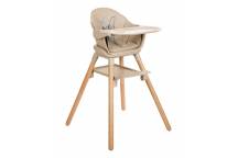 Chaise Haute Woody Beige 6 en 1