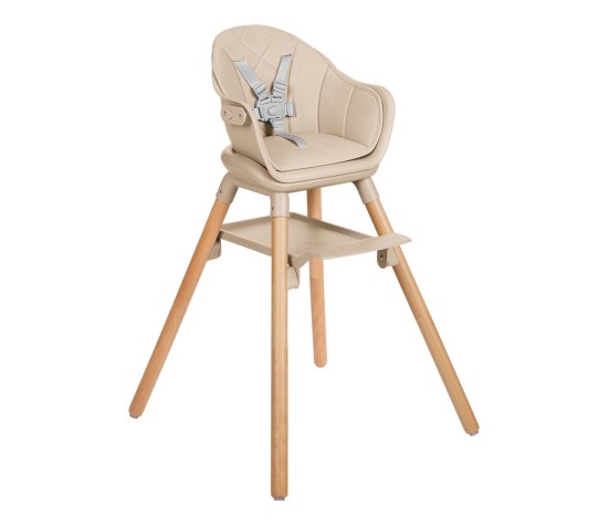 Chaise Haute Woody Beige 6 en 1