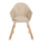 Chaise Haute Woody Beige 6 en 1 Chaise Haute Woody Beige 6 en 1