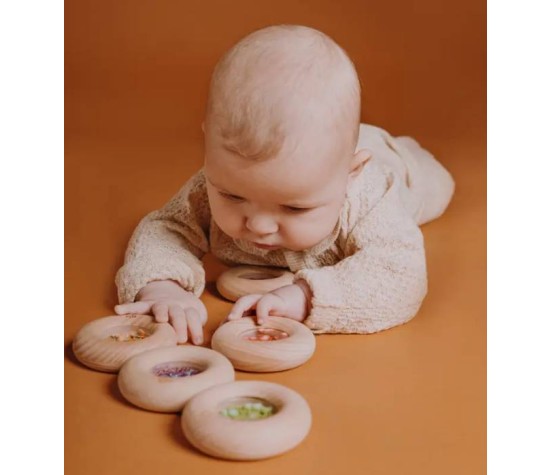 Petit Boum Hochet Sensory Donut Carrots