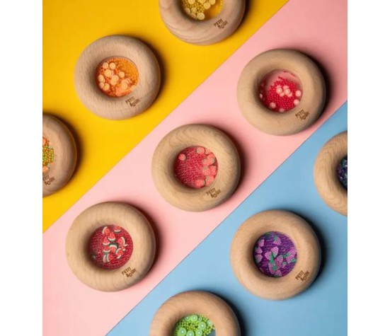 Petit Boum Hochet Sensory Donut Orange