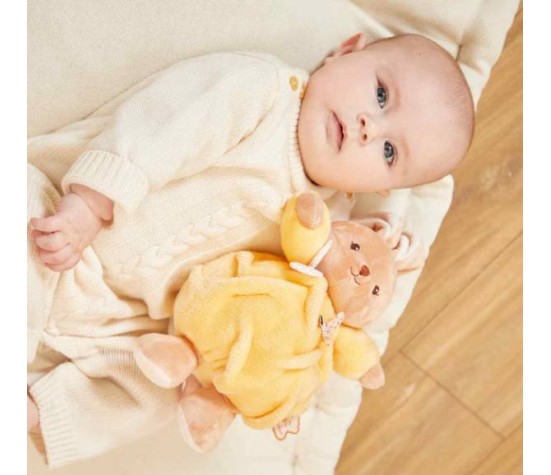 Peluche Lapin Patapouf Jaune