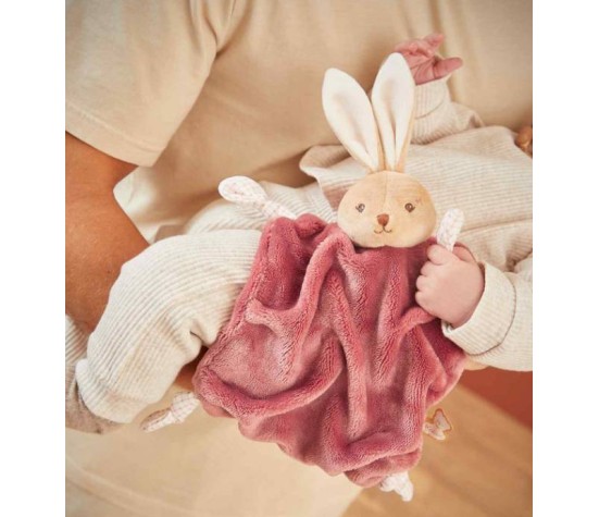 Doudou Lapin Bordeaux