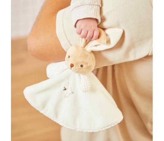 Doudou Lapin Rond Crème