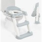 Réducteur Toilette avec échelle Lea Gris Réducteur Toilette avec échelle Lea Gris