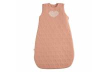Gigoteuse Ouatinée Rose 0-6 mois Petit Cœur