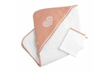 Cape de Bain + Gant Petit Coeur