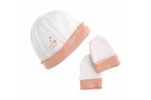 Bonnet et Moufles Petit Cœur