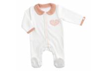 Pyjama 1 mois Avec Col Petit Cœur