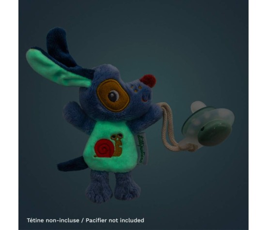 Attache Sucette Mini ami de la nuit phosphorescent Jules