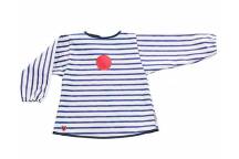Tablier Bavoir Imperméable Bleu Stripes