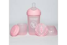 Biberon Pro Double Anti Colique Rose Pastel 260 ml