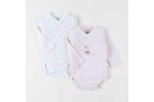 Lot de 2 Bodys Pinky Mouse 1 mois
