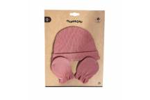 Bonnet + Moufles Terracotta