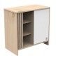 Commode 1 Porte 3 Niches Tokyo Blanche Commode 1 Porte 3 Niches Tokyo Blanche