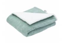 Couverture Sherpa Vert Sauge Wooly 75*100CM