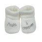 Chaussons Je Suis a Croquer Blanc Chaussons Je Suis a Croquer Blanc