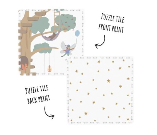 Tapis Puzzle Eva Cabane de Bois