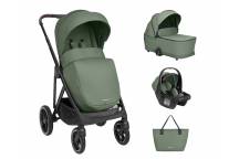 Poussette 3 en 1 avec Nacelle Chiara Army Vert
