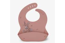 Bavoir Silicone Flora Blush