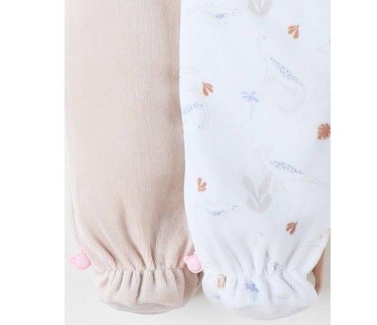 Lot De 2 Pyjamas Bébé Velours Funny Dino 1M