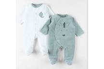 Lot De 2 Pyjamas Velours Crazy Safari 1M