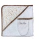 Sortie De Bain+Gant Fleurs