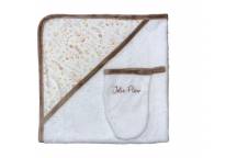 Sortie De Bain+Gant Fleurs