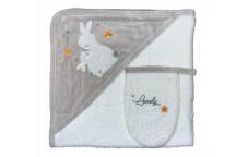 Sortie De Bain+Gant Lapin