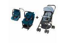 Poussette Easylife + Siège auto Salia Elite Bleu