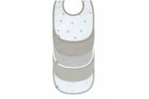 Lot De 5 Bavoirs Impermeable Eponge Arc En Ciel
